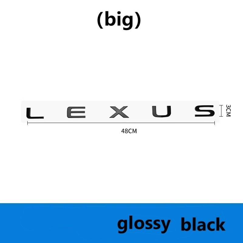 5 English letter stickers Fit for Lexus NX260 RX350 GX550 CT200H IS250 CT IS LS ES NX RX UX GX GX470 RX400 ES300 GS300 F sport UA9