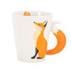 Ceramic Fox Water Cup Cartoon Cup Spot 3D Modeling Foxtail Handle