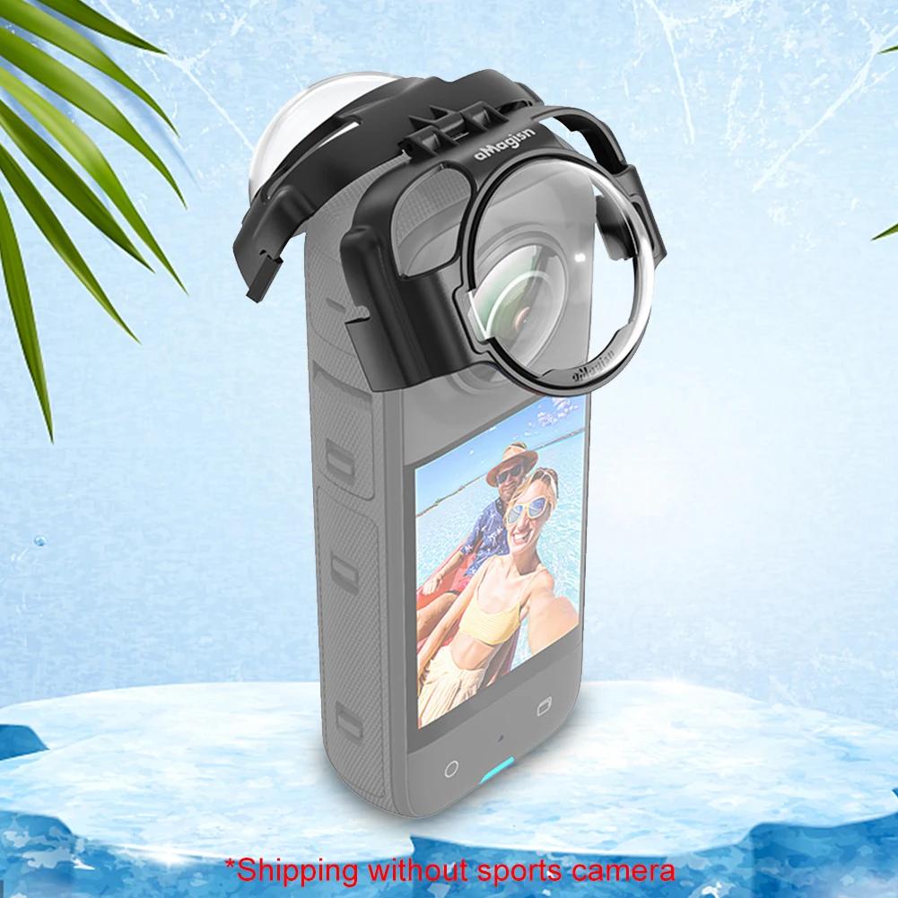 Anti-fog Snap-on Lens Cap Anti Scratch Optical Glass Lens Cap Protector for Insta360 X3 Action Camera Accessories