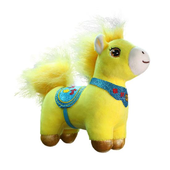 Плюшевая кукла-лошадь для 2026 года Лошади Благоприятные благословения Символ удачи Кукла Новогодние благословения Украшение