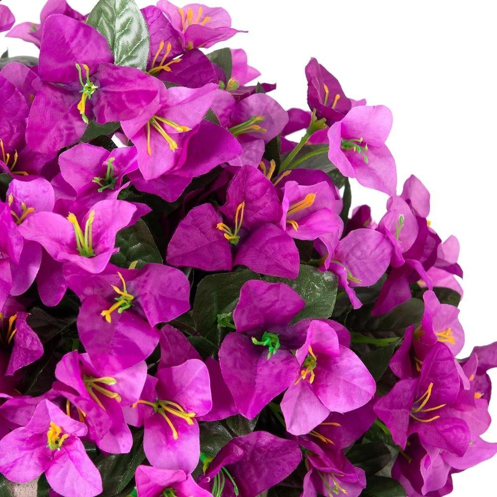 Realistic Faux Bougainvillea Fake Silk UV Resistant Artificial Flowers Plant Long Trailing Summer Bougainvillea Vines