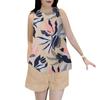 ZANZEA Женские майки и шорты с принтом, повседневные комплекты из двух предметов