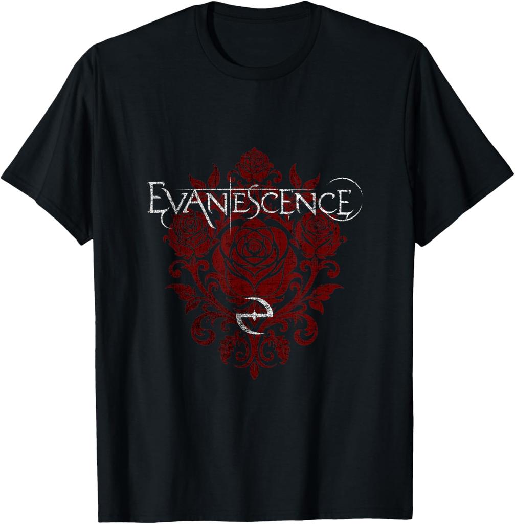 Evanescence Логотип Группы Графика Коробка 2026 Футболка Хлопок Унисекс Женская Футболка Y2k Винтажная Повседневная Летняя Новая Футболка Подарки Для Фанатов