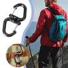 Multi-Use Outdoor Rock Climbing 360 Rotatable Hook Double Carabiner Swivel Connector Keychain Backpack Keychain Hiking Buckle