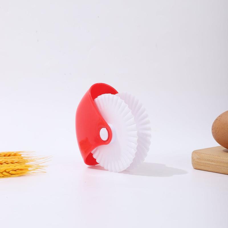 Kitchen Pizza Pastry Lattice Cutter Lightweight Plastic Roller for Pie Crust Tart Pastry Home Baking Accessories