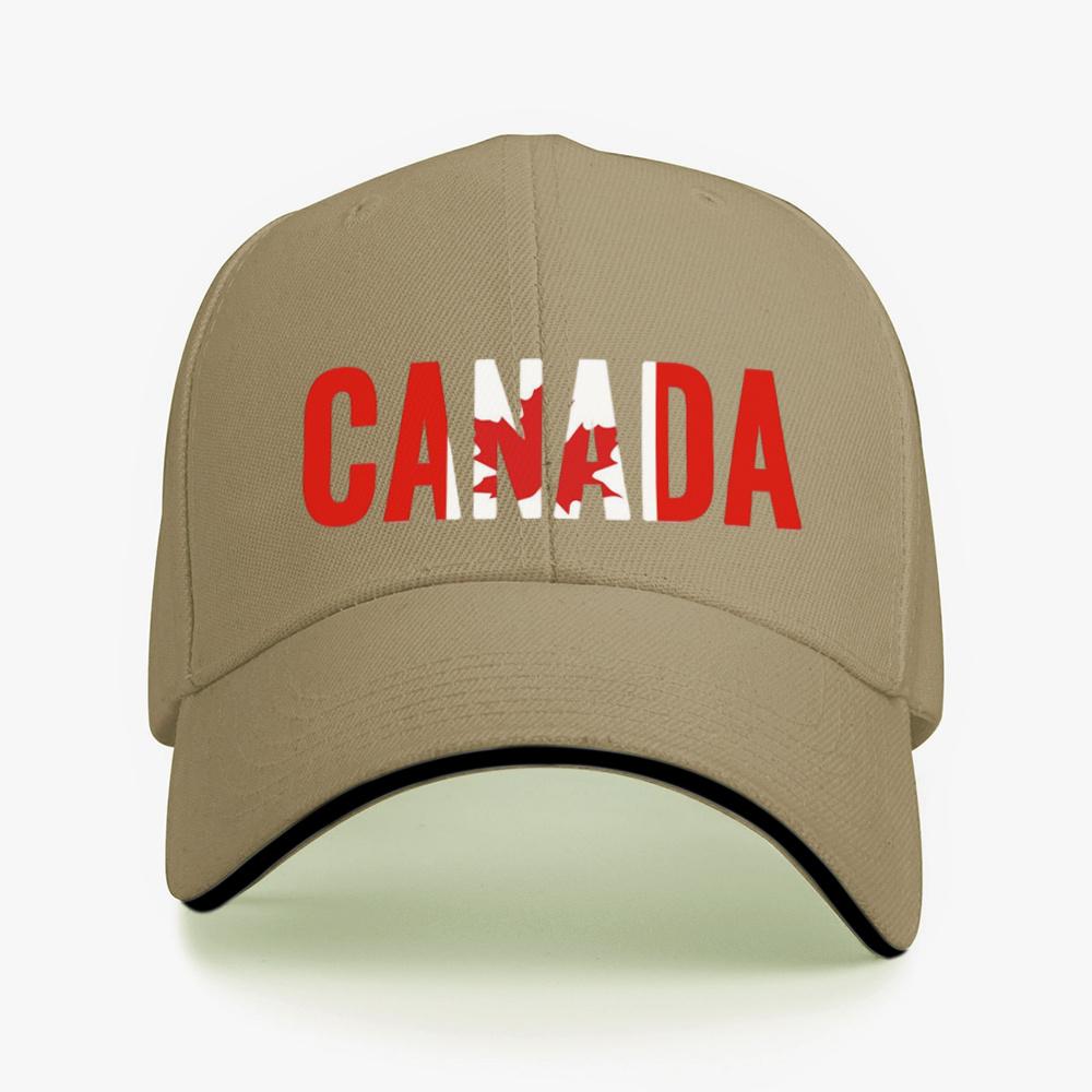 Графическая бейсболка с кленовым листом Канады, полиэстер, регулируемая, унисекс, для активного отдыха и спорта