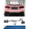 Quad Exhaust Tips for BMW 5 Series: Upgrade F10/F18 to New M5 Style with Square Outlets