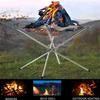Disassemble Garden Backyard Heating Mesh Stainless Steel Outdoor Camping Campfire Fire Rack Foldable Mesh Fire Pit Bbq Tools