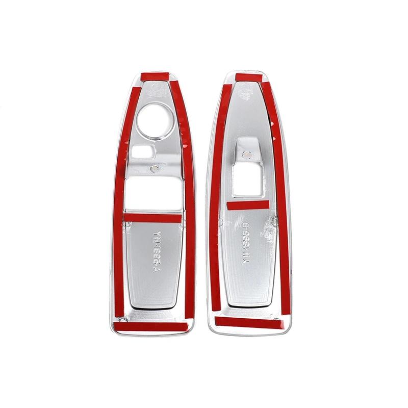 2 шт./компл., панель переключателя подъема стекла автомобиля из АБС-пластика, декоративная рамка, подходит для BMW 1 2 серии F20 F21 F22 F45 F46 2014-авто