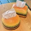 Funny Hamburger Tissue Box,Creative Burger Tissue Box, Hamburger-Shaped Funny Decor, Cute And Functional Napkin Dispense,for Home,Restaurant