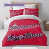 Name Custom Washington Nationals Pattern Bedding Set Quilt Cover Pillowcase Home Decor Gift (1 * duvet cover + 2 * pillowcase, without core)