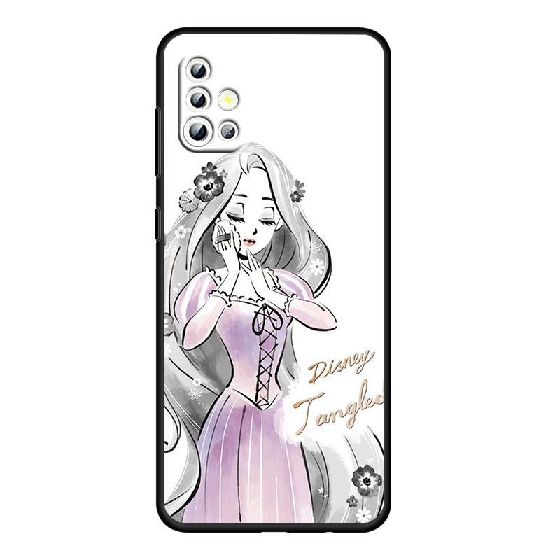 Мультфильм принцесса для Samsung Galaxy A73 A54 A52S A72 A71 A52 A51 A22 A32 A21S 4G 5G силиконовый мягкий черный чехол для телефона