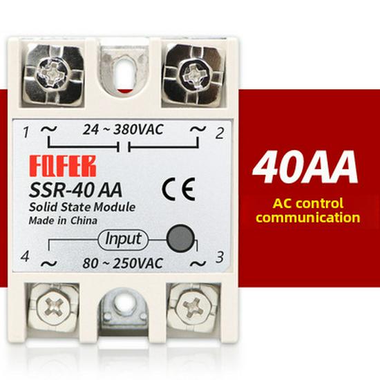 Управляемое постоянным током твердотельное реле переменного тока 40DA 25A 60DA 80DA 100DA-H 40DD VA однофазное твердотельное реле