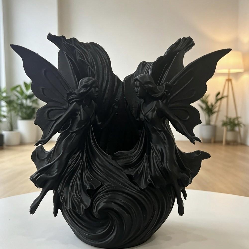 Plastic 3D Printed Storage Box Fairy Wavy Edge Shell Jewelry Tray Desktop Organizer