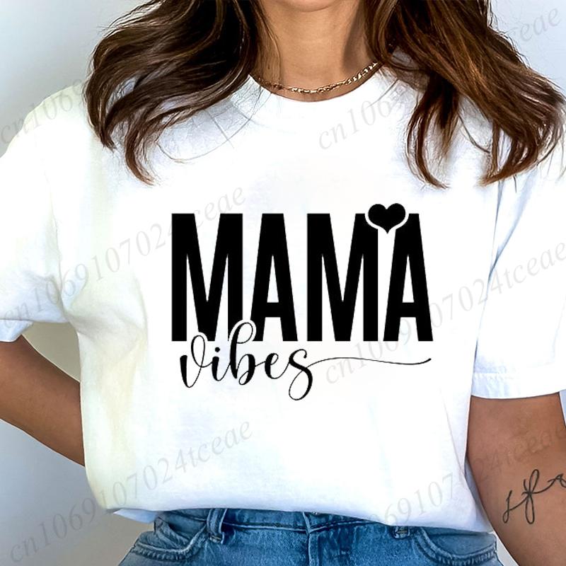 Женская модная футболка с принтом 'Mom Life' Смешные топы Повседневная женская футболка Топы blessed mama Футболка для мамы мальчиков Эстетичная одежда для мам