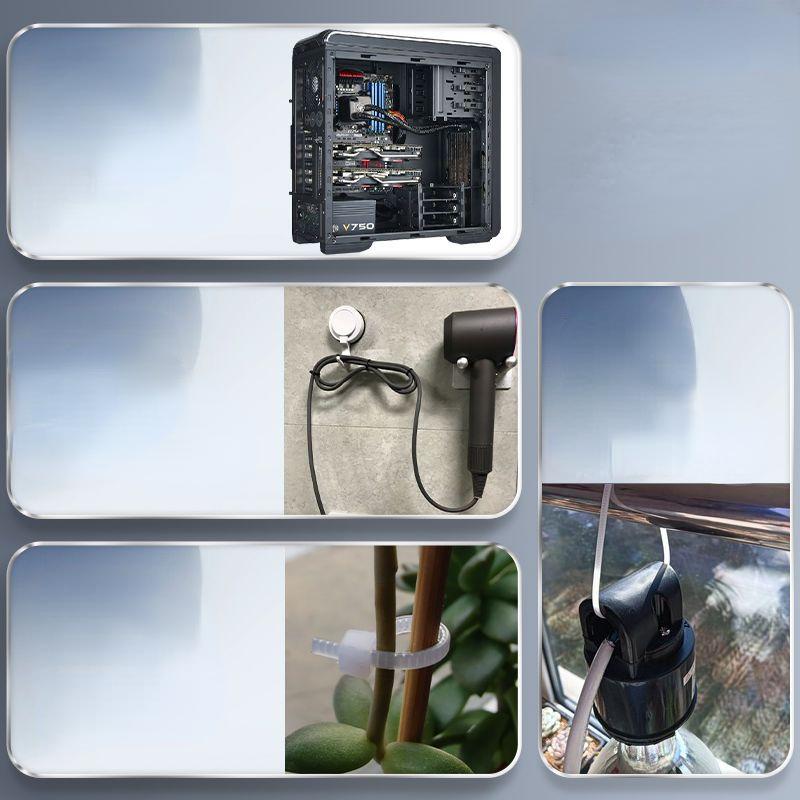 100 шт. самоблокирующиеся нейлоновые кабельные стяжки - сверхпрочные и долговечные для использования внутри и снаружи помещений