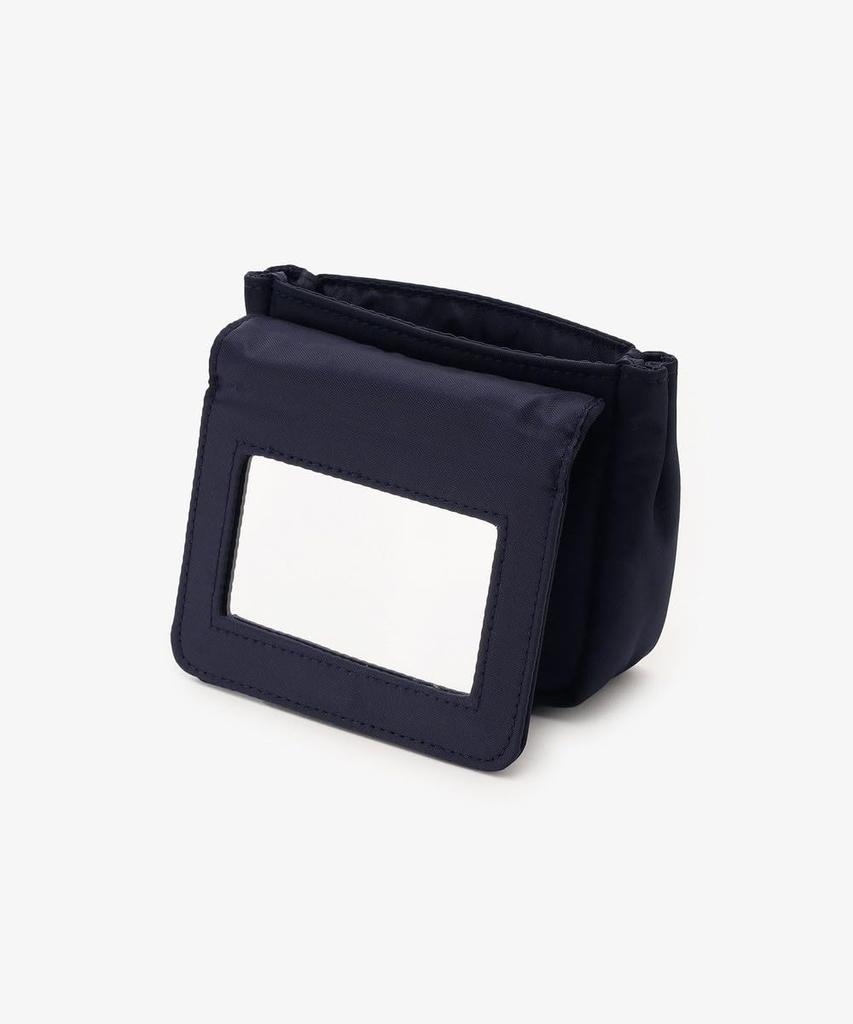 Косметичка Afternoon Tea Living Pouch JQ54, Мини-косметичка с вышивкой цветов и зеркалом, Темно-синяя