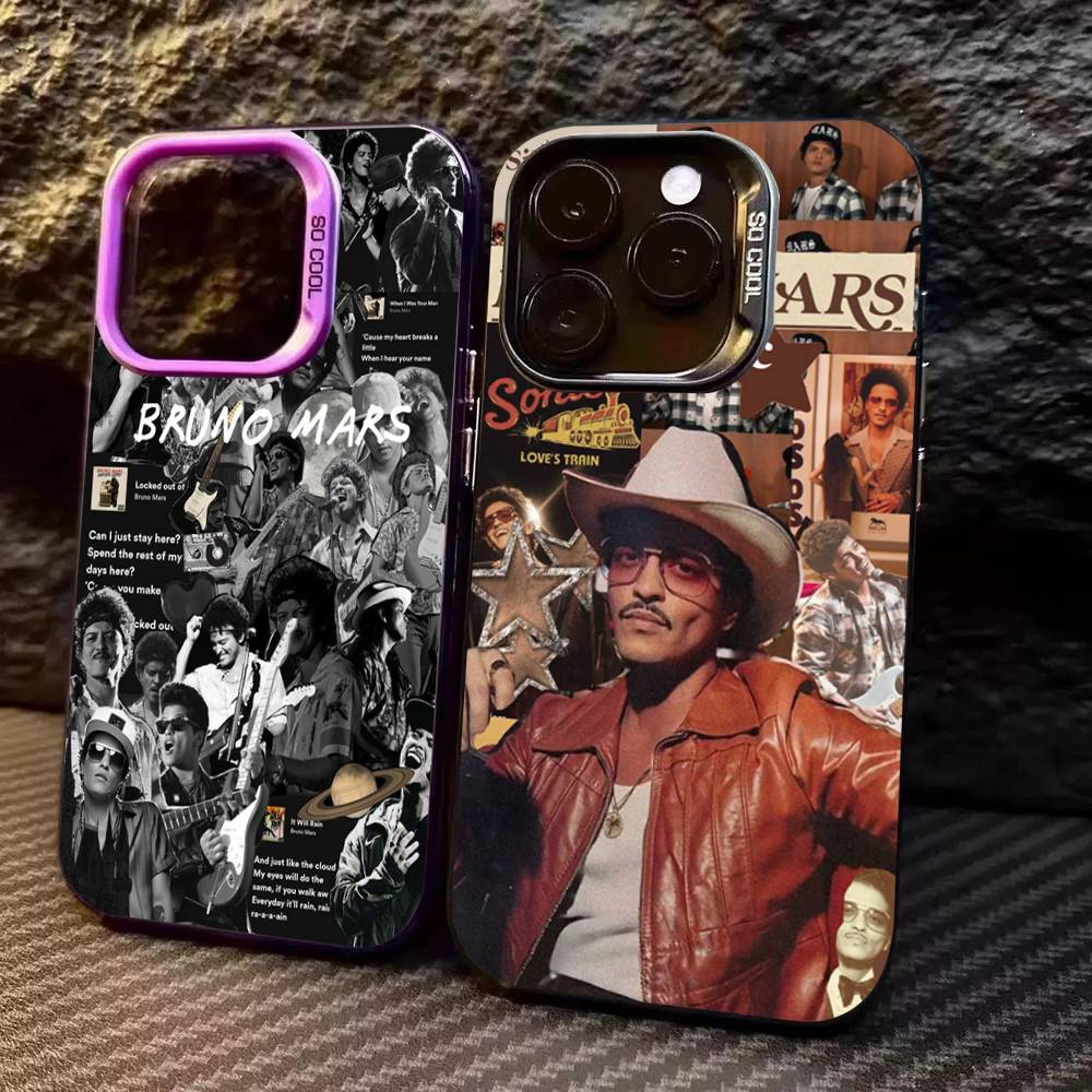 Чехол для телефона B-Bruno M-Mars Singer для IPhone 17 16 15 14 13 Pro 12 11 Pro Max PLUS Цветная задняя крышка