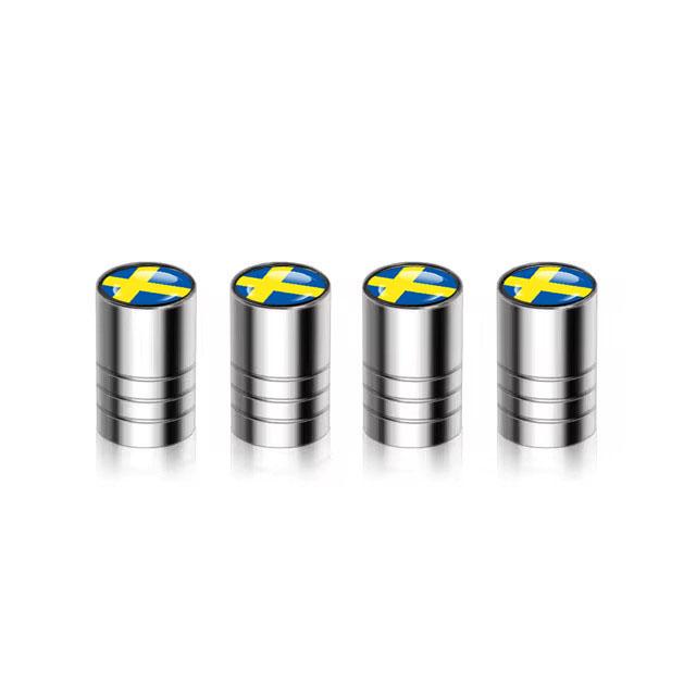 4Pcs Tyre Valve Cover Metal Car Tire Wheel Stem Air Valve Cap for Volvo XC40 XC60 XC90 C30 C70 S60 V50 V60 V70 Auto Accessoories