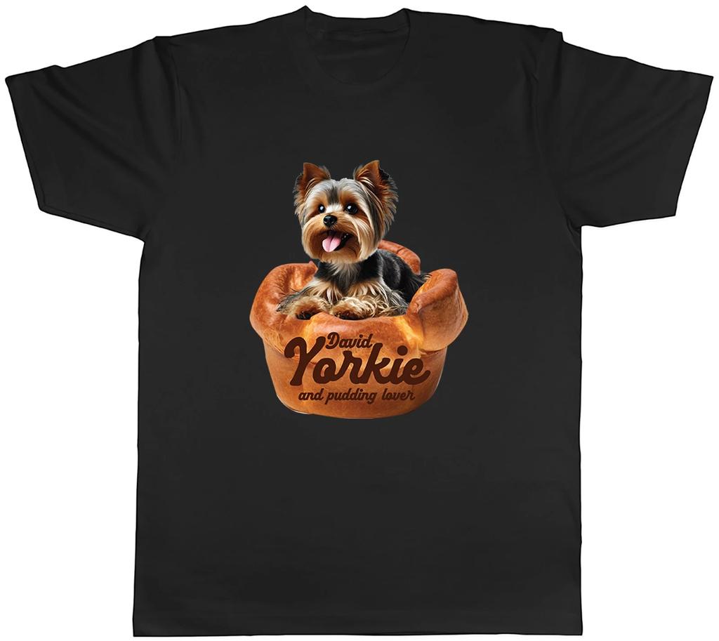 Personalised Yorkie Yorkshire Terrier Pud Lover Mens T-Shirt Tee Gift Top