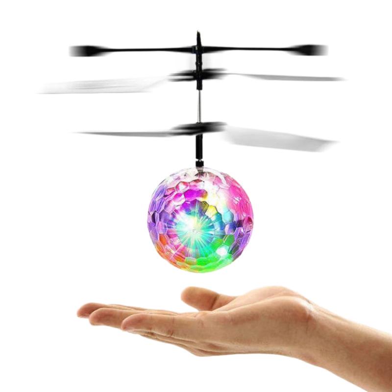 Smart Induction Fairy Helicopter: Seven-Color Crystal Ball Toy
