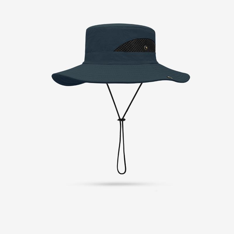 Летняя уличная мужская и женская солнцезащитная дышащая шляпа-панама для рыбалки, солнцезащитная шляпа для альпинизма с большими полями