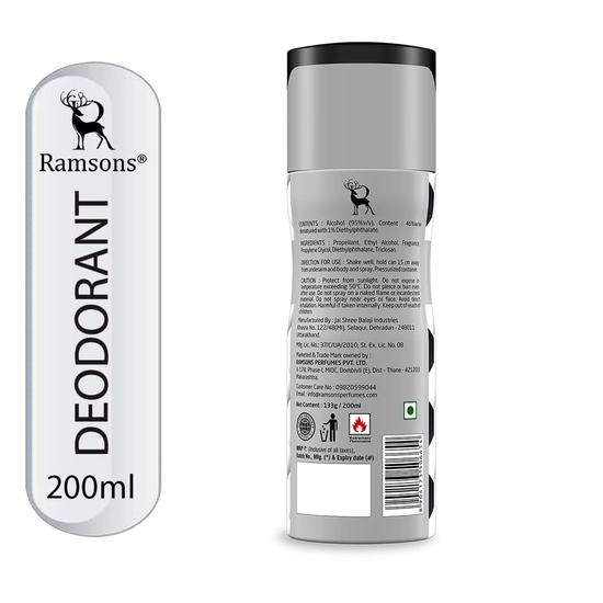 Ramsons - STUD Deodorant Spray | 200 ML | Body Perfume | TN - Bergamot, Pineapple, Lavender | MN - Jasmine, Rose| BN - Amber, Leathery