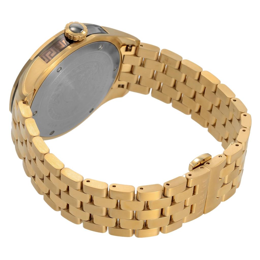 Часы GLAZE Белый циферблат Нержавеющая сталь Сапфировое стекло Кварцевые 43MM Швейцарские часы VERA00618 Золото [Versace] Мужские [Товар]