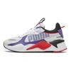 Puma Rs-X Bold Толстая Подошва Удобные Низкие Повседневные Кроссовки Женские кроссовки Белый Фиолетовый 372715-07