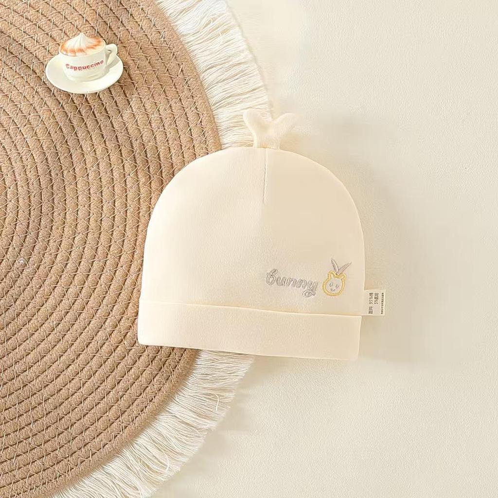 Pure Cotton Double Layer Newborn Hat for 0-3 Months, Suitable for Autumn/Winter