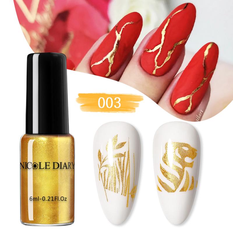 6 мл Гель-лак для ногтей Штамповочная краска Гибридный лак УФ-лаки для ногтей Маникюрная пластина для штамповки ногтей