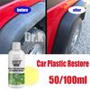 Plastic Restore Revitalizer Plastic Renovator Long Lasting Coating For Car Rubbers Refurbish Clean Gloss Black Shine