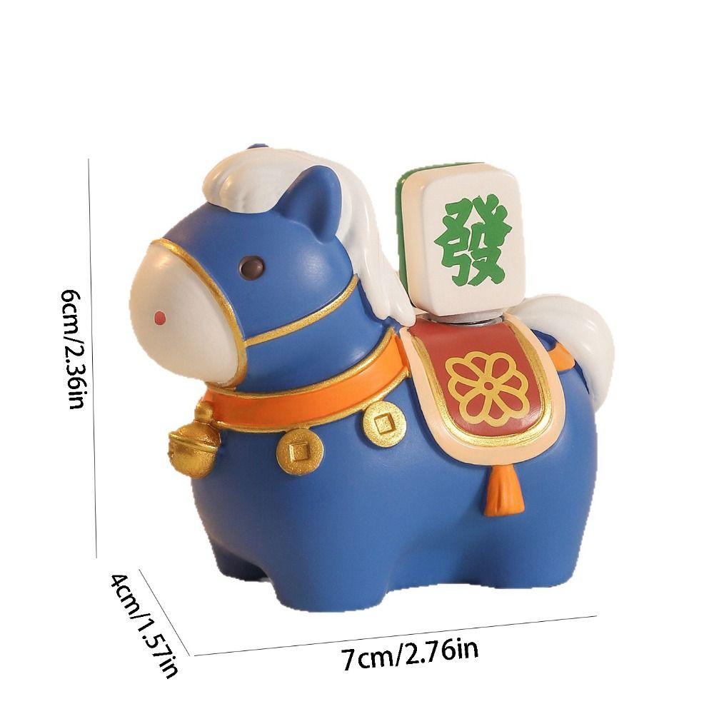 Vivid Design Horse Shape Ornament Unique Zodiac Horse Figurines  Spring Festival