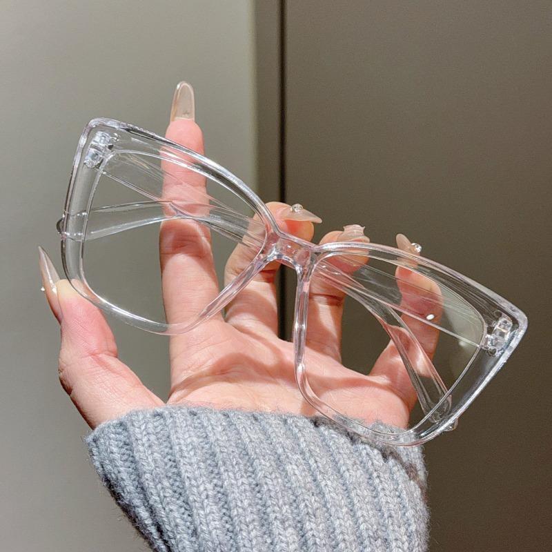 Модные женские прозрачные очки в оправе «кошачий глаз», защищающие от синего света, для чтения, работы за компьютером, офиса, повседневного фотографирования, украшения.