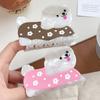 Flower Cute Puppy Acetic AcidHair Claw Korean Style Cartoon Hair Clip Animal Shark Clip Girls