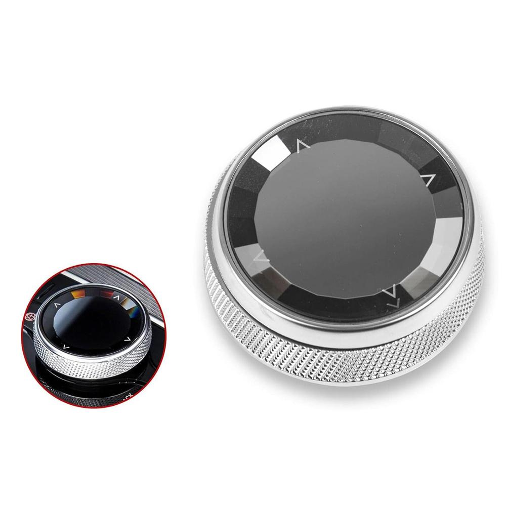 1× Car Multimedia Button Knob Cover Trim For BMW F20 F30 F11 F12 F01 F25 F26 NBT