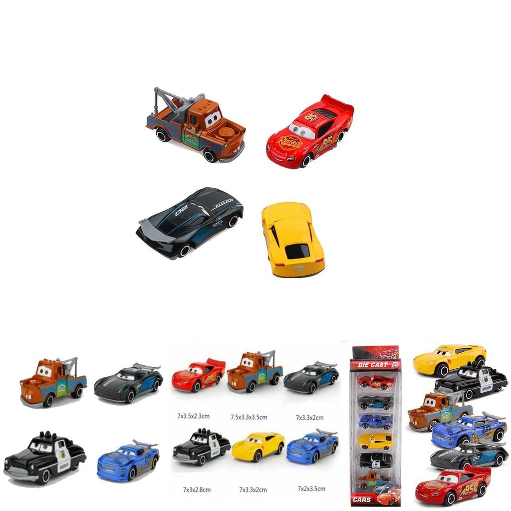Disney Pixar Тачки Молния Маккуин Модель гоночного автомобиля Игрушка для детей Набор для коллекции 6 шт. Классические автомобили