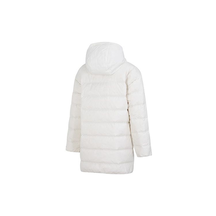 Nike Пуховик с капюшоном и логотипом, воротником-стойкой, женская верхняя одежда, белый DQ6874-133