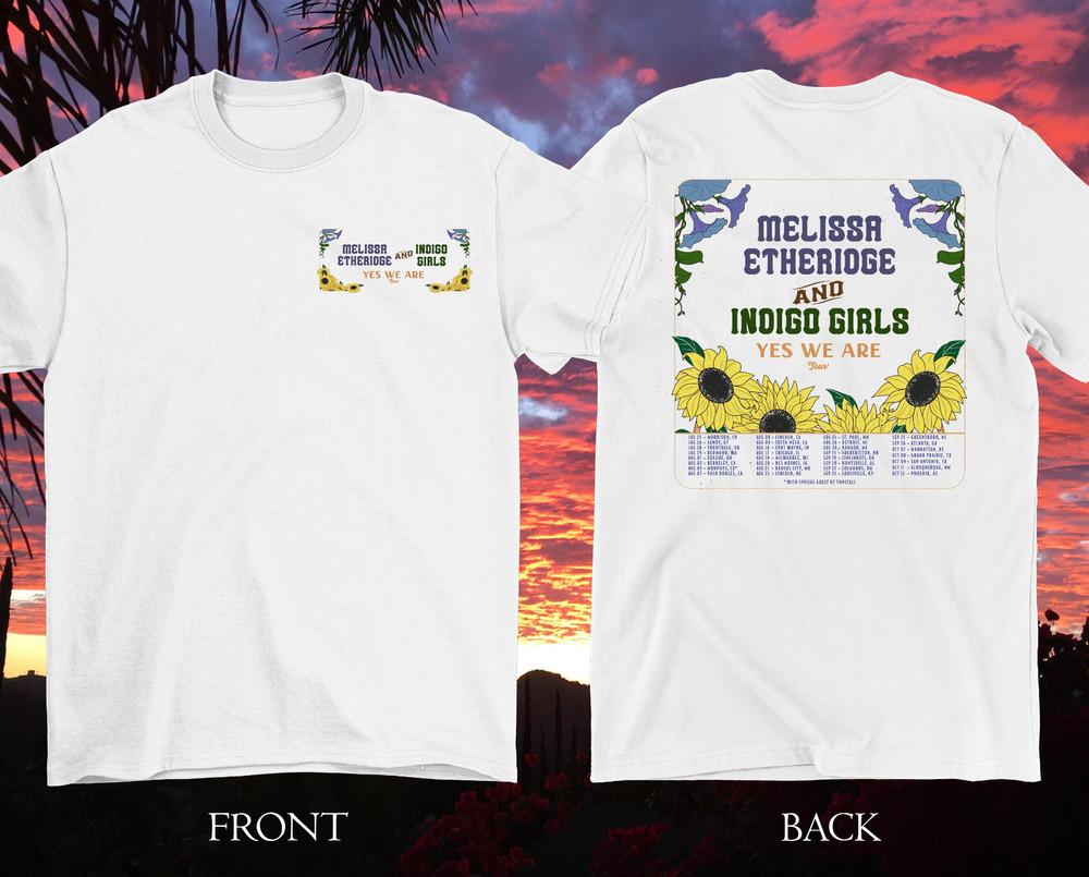2 Sides Melissa Etheridge 2025 Yes We Are Tour Shirt White Unisex S-5XL 1G0274 Unisex T-Shirt