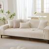 Super Soft Plush Sofa Cushion Winter Non-Slip Cushion Thickened Houndstooth Solid Color Sofa Cover Plush Cover Cloth Towel