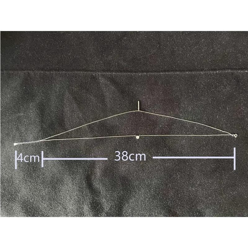 Стерлингового серебра 925 пробы с квадратным вспышкой и бриллиантами, круглое двойное ожерелье, женская цепочка на ключицу, ювелирные украшения, аксессуары для вечеринки и свадьбы