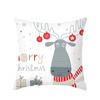 Merry Christmas Decorative Print Cushion Cover Home Living Room Sofa Decorative Square Pillow Cover 45 * 45cm