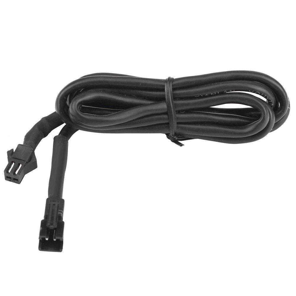 Keenso Universal Car Motorcycle Digital Equipment Temperature Gauge Temperature Meter Red LED Light (Black)