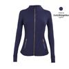 Lulu Gold Label DF Йога Лонгслив Стойка Воротник Беговая Куртка