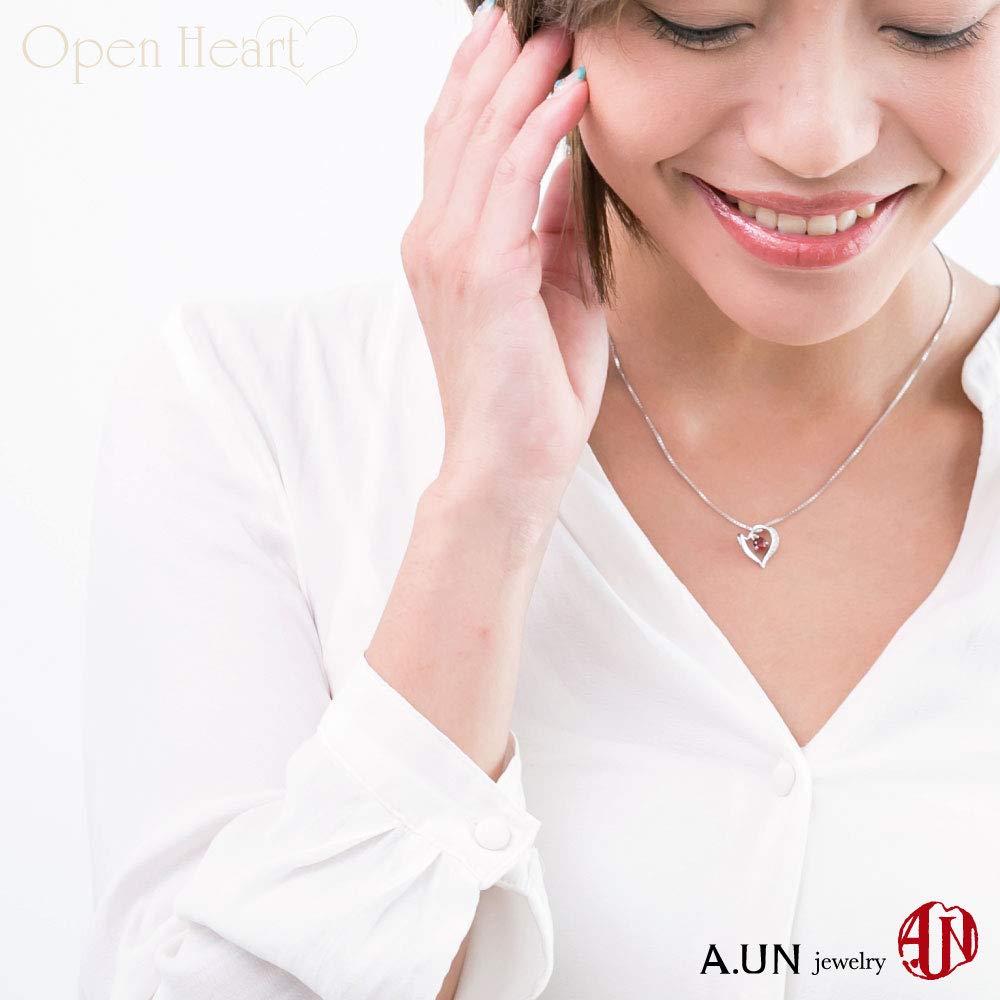 Опознанный гранатовый камень, рожденный в январе, популярный бренд, кулон без никеля, день рождения, женщины [ювелирные изделия A.UN] для женщин