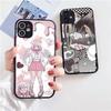 Ангел тсундере девушка аниме милый матовый Ударопрочный Для iPhone 16 15 11 12 13 14 Pro Max X XR XSMAX Mini Чехол для телефона