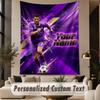 Custom Text Tapestry Cristiano Ronaldo Print Wall Tapestry Indoor Living Room Wall Decor