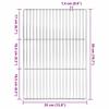 Grill Grid Silver 50 x 35 cm Stainless Steel