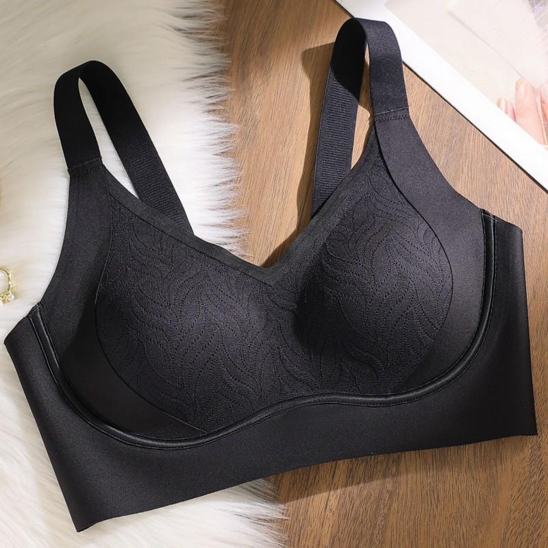 Piltech Support Latex Bra Women Minimizer Push Up Seamless Non-Magnetic Underwear
