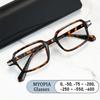 Новый винтажный бренд Дизайн Квадратная узкая мужская оправа Очки для близорукости По рецепту Близорукость Анти синий свет Женские Очки для чтения